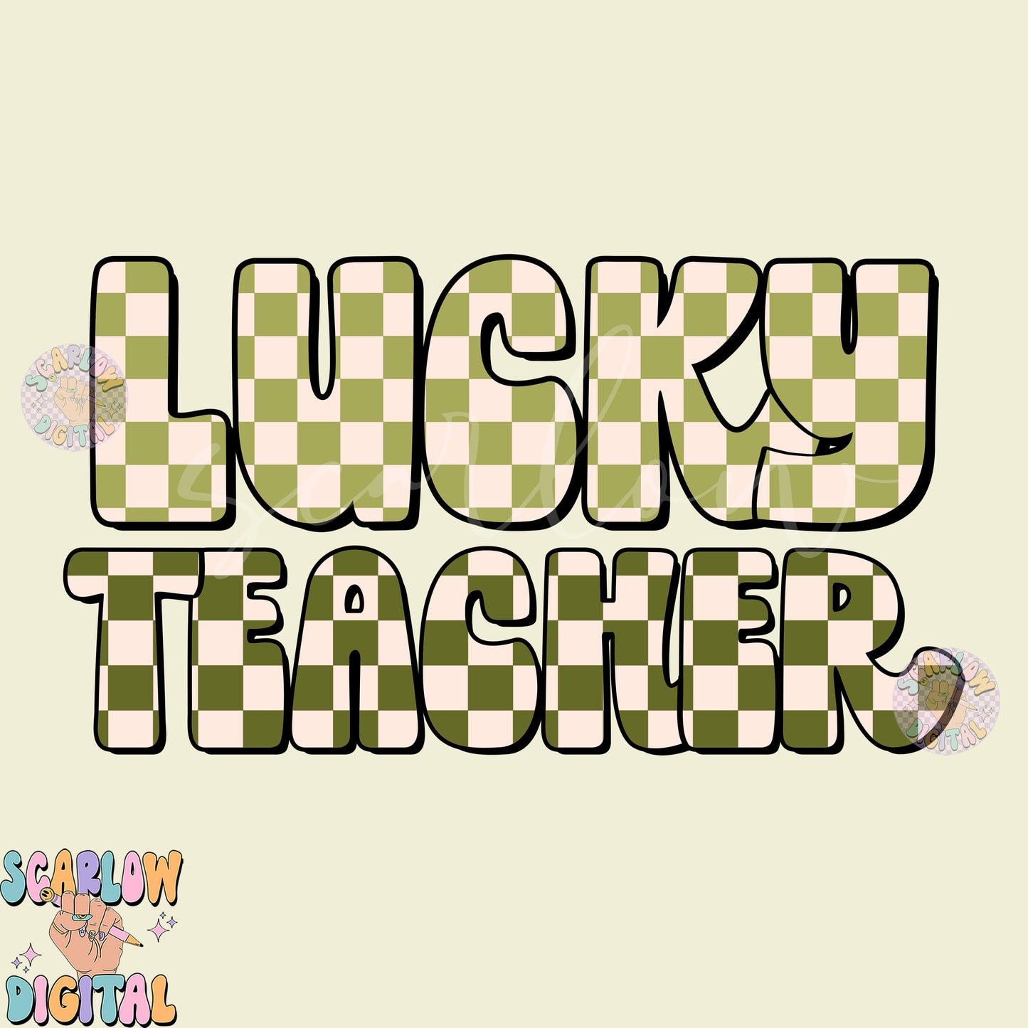 Lucky Teacher PNG-St Patrick's Day Sublimation Digital Design Download-teaching png, lucky vibes png, shamrock png, irish png design