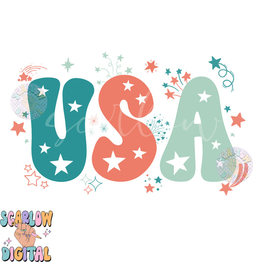 USA PNG-Fourth of July Sublimation Digital Design Download-stars png, american png, patriotic png, july 4th png, simple july 4th png designs