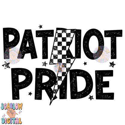 Patriot Pride PNG Digital Design Download, go Patriots png, retro mascot png, school spirit png, team spirit png, school png, team name png