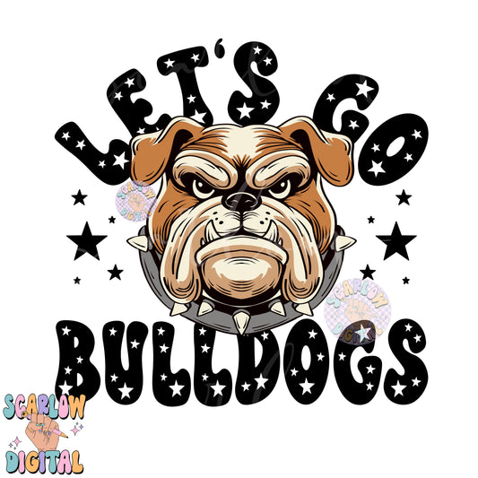 Bulldogs PNG Digital Design Download, sports mascot png, football png, baseball png, retro png, trendy png, sports tshirt design, school png
