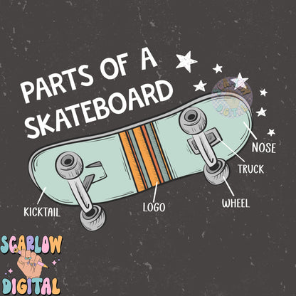 Parts of a Skateboard PNG-Skater Sublimation Digital Design Download-boy png, retro png, grunge png, rocker png, edgy png, boy tshirt design