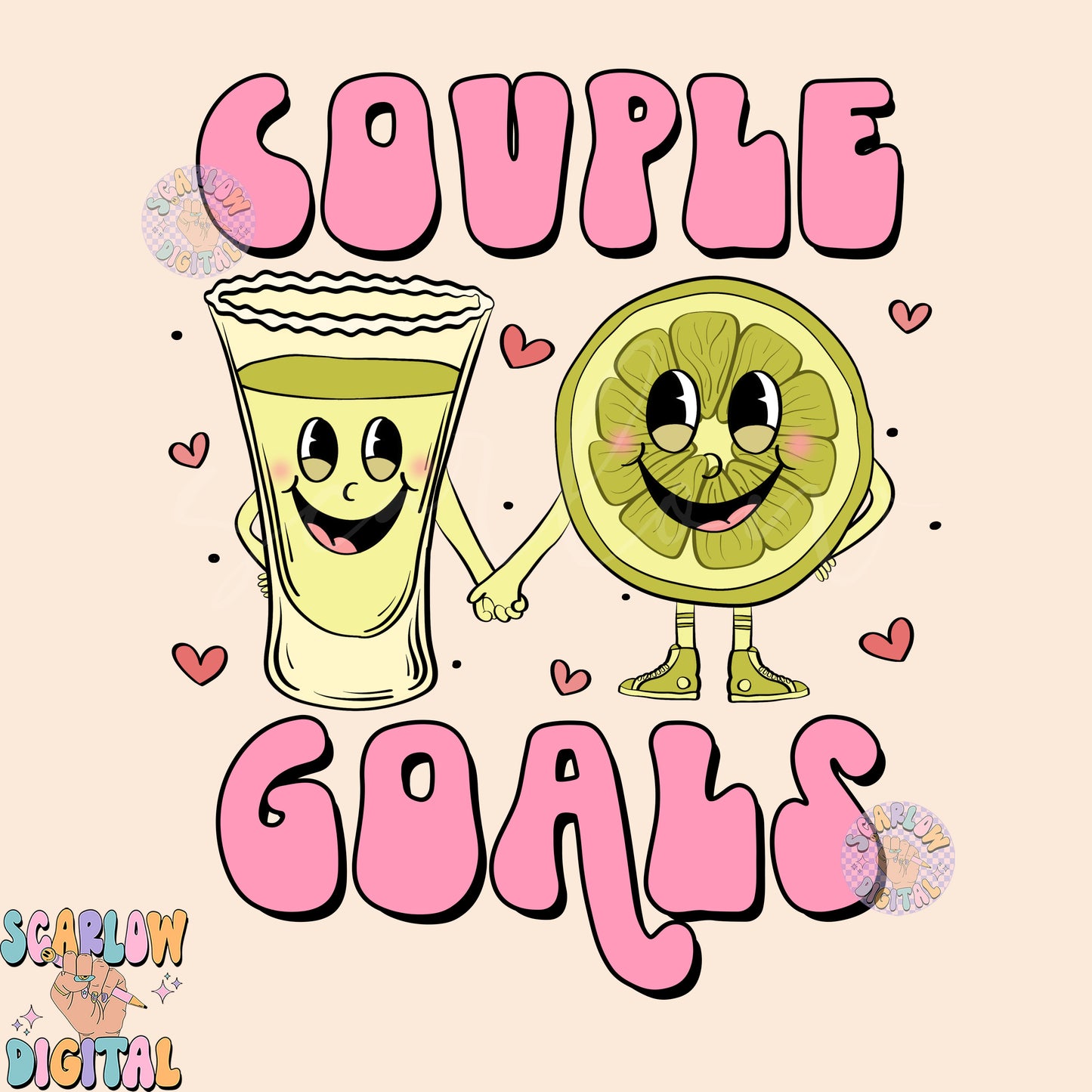 Couple Goals PNG-Valentine's Day Sublimation Digital Design Download-tequila and lime png, hearts png, funny valentine's day png designs