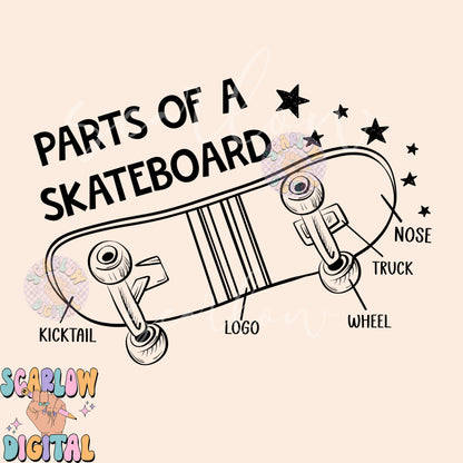 Parts of a Skateboard PNG-Skater Sublimation Digital Design Download-boy png, retro png, grunge png, rocker png, edgy png, boy tshirt design