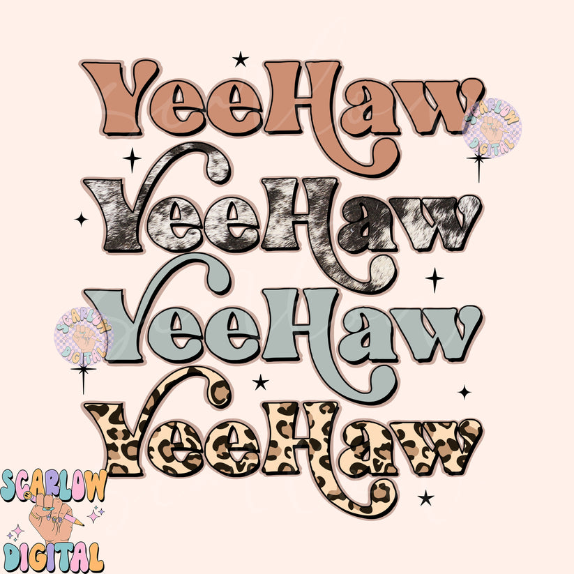 Yeehaw PNG-Western Sublimation Digital Design Download-cowhide png, co ...