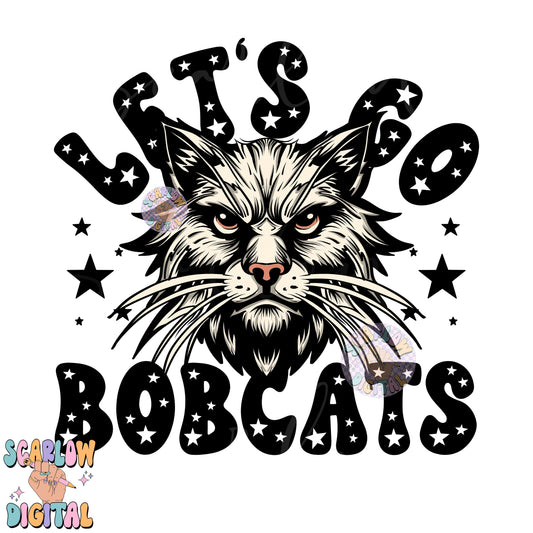 Bobcats PNG Digital Design Download, sports mascot png, football png, baseball png, retro png, trendy png, sports tshirt design, school png