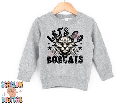 Bobcats PNG Digital Design Download, sports mascot png, football png, baseball png, retro png, trendy png, sports tshirt design, school png