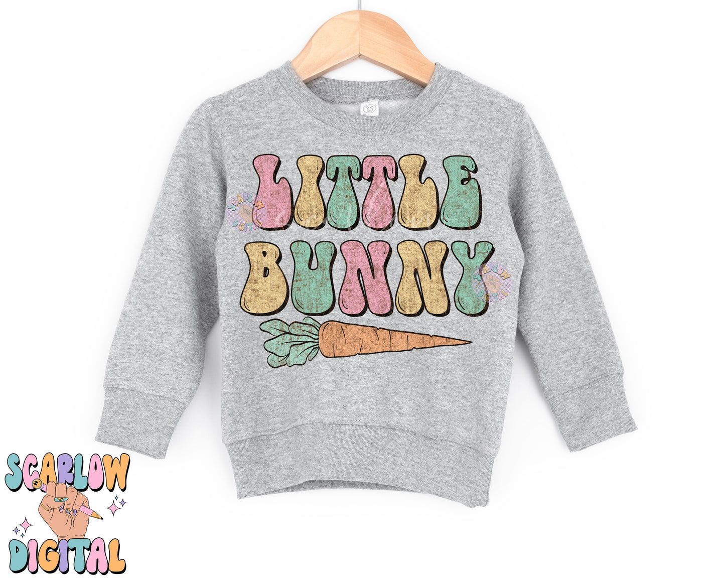 Little Bunny PNG-Easter Sublimation Digital Design Download-carrot png, girl easter png, mama mini easter png, easter mommy and me png file