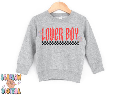 Lover Boy PNG-Valentine's Day Sublimation Digital Design Download-boy valentines png, png for boys, mens png, checker png, rocker boy png