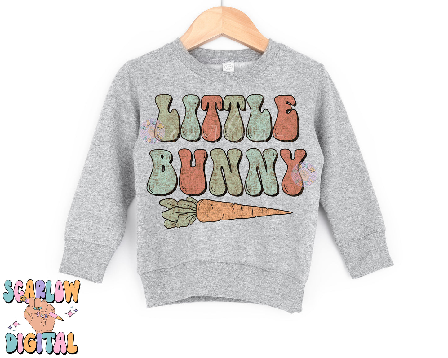 Little Bunny PNG-Easter Sublimation Digital Design Download-carrot png, boy easter png, mama mini easter png, easter mommy and me png file