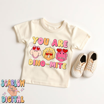 You Are Dino Mite PNG-Valentine's Day Sublimation Digital Design Download-girl valentine's day png, heart eyes png, girl tshirt png designs