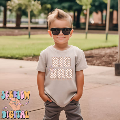 Big Bro PNG-Checkered Sublimation Digital Design Download-big brother png, brother png, png for boys, simple boy png, big bro/little bro png