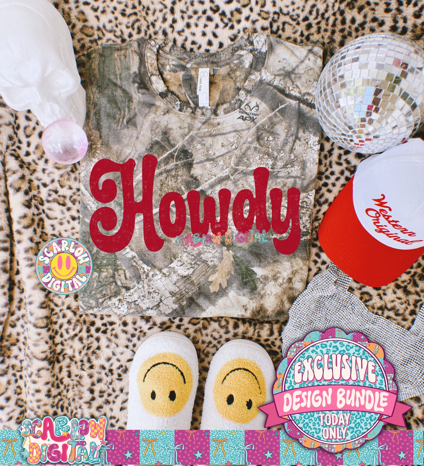 Exclusive Design Bundle - Includes 27 PNG Designs, 5 Alphas + Elements, and 9 Seamless Patterns
