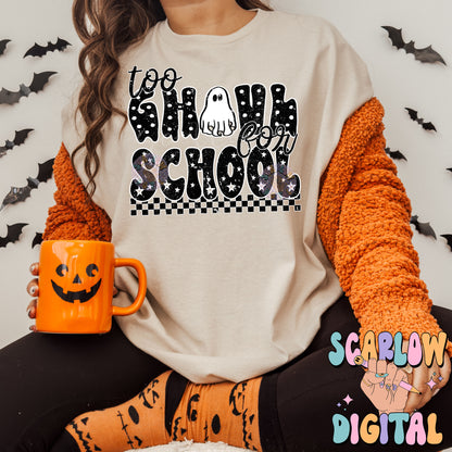 Too Ghoul For School PNG Digital Design Download, Halloween png, back to school png, teacher png, student png, spooky season png, fall png