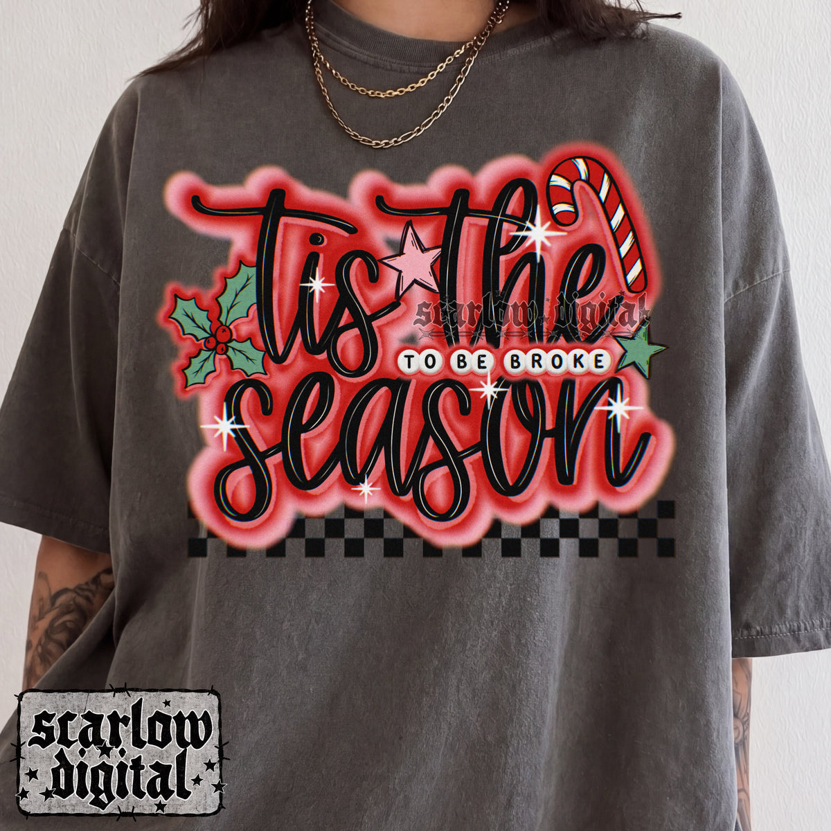 Tis the Season Christmas PNG Digital Design