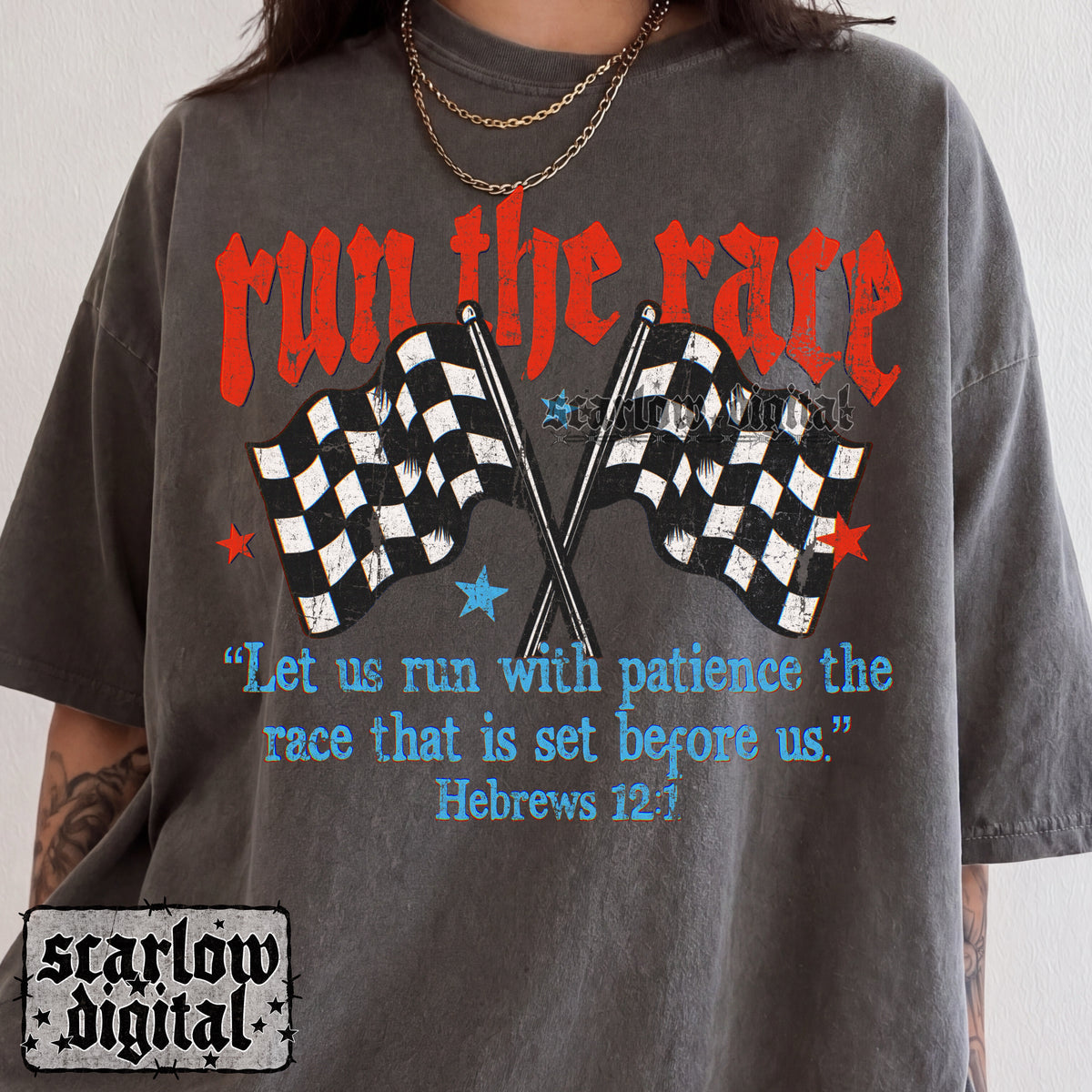 Run the Race PNG Digital Design