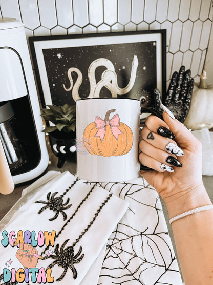 Coquette Pumpkin PNG Digital Design Download, halloween png, fall pumpkin png, pretty pumpkin png, trendy halloween designs, girl fall png