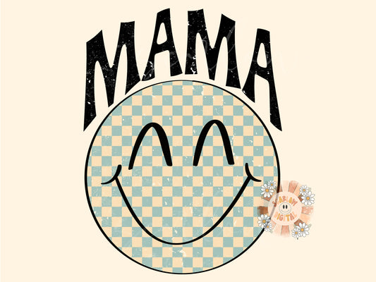 Mama PNG Sublimation Digital Design Download-retro mama, checkered mama, mama mini png, mommy and me png, trendy mama png, mom of boys png