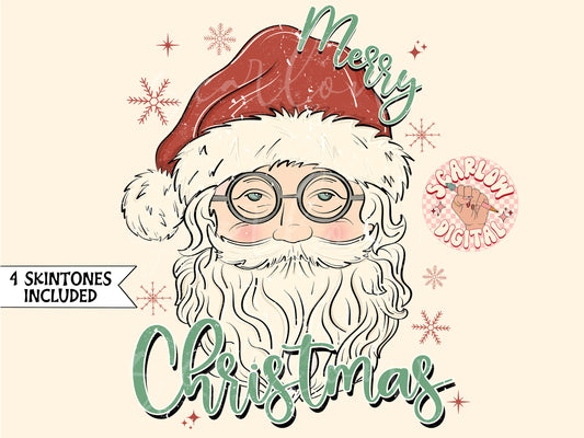 Merry Christmas PNG-Traditional Santa Claus Sublimation Digital Design Download-traditional christmas png, santa png designs, xmas png