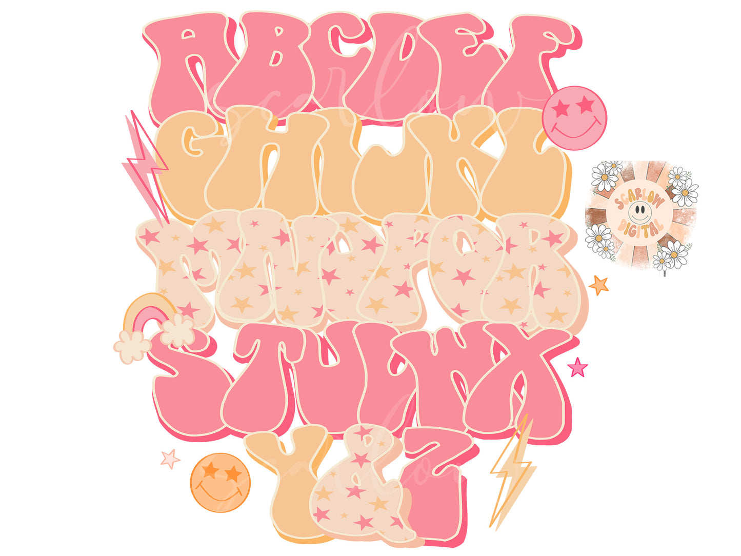 Alphabet PNG-Teacher Sublimation Digital Design Download-kids png, back to school png, girly png, school girl png, ABC letters png design