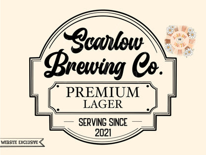 Scarlow Brewing Co PNG-Scarlow Branded Digital Design Download