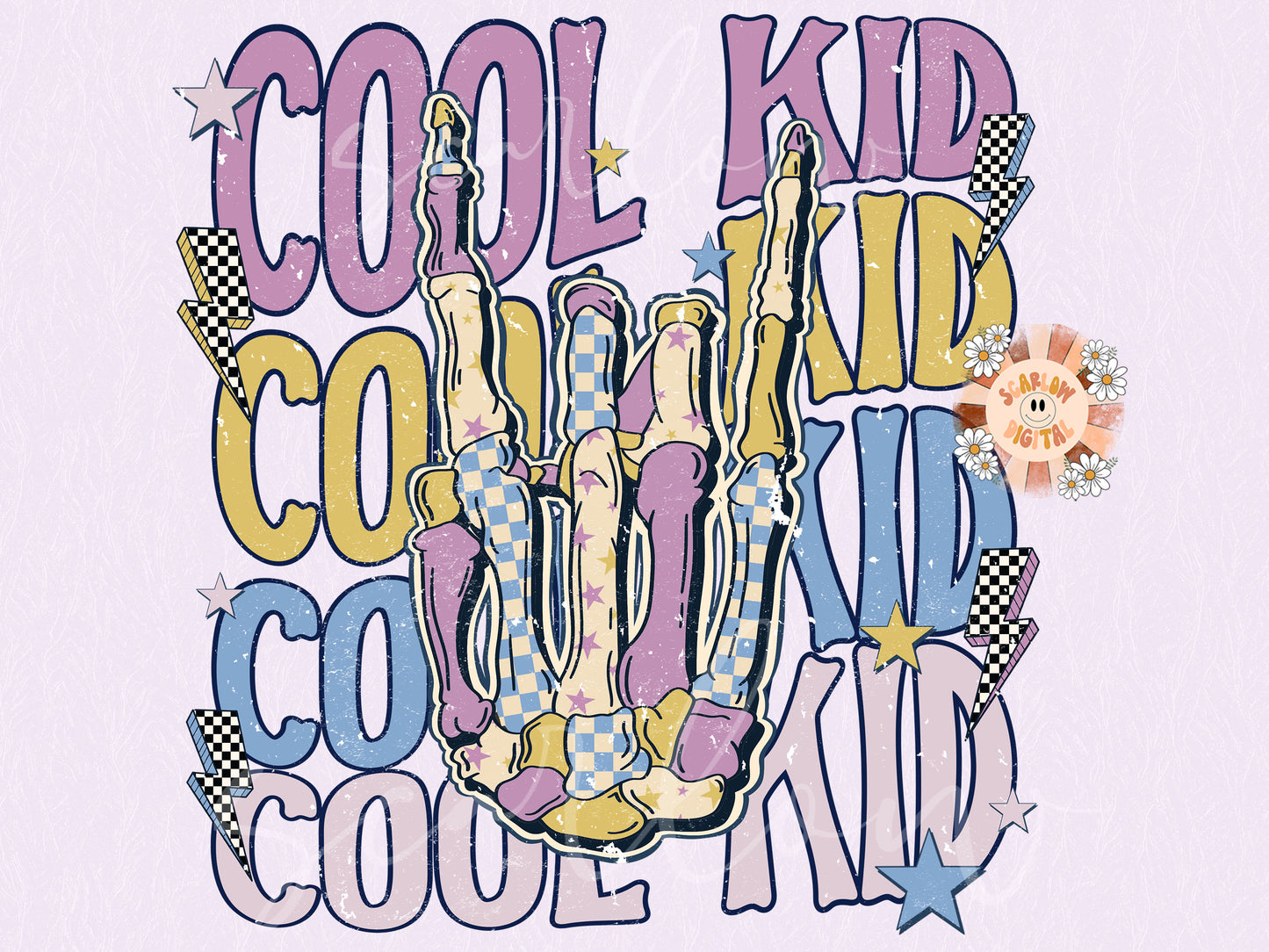 Cool Kid PNG-Rocker Sublimation Digital Design Download-kids png, png for kids, edgy png, grunge png, skeleton png, vintage png, retro png