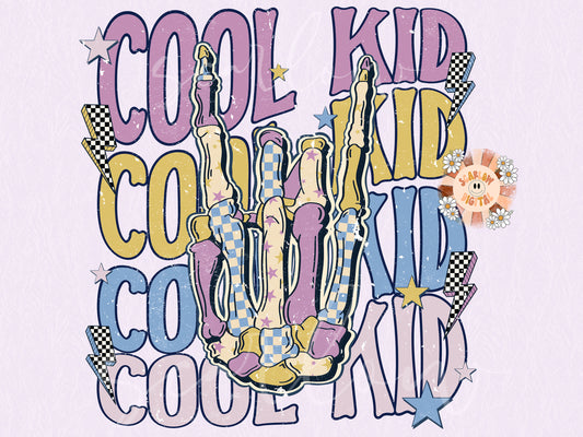 Cool Kid PNG-Rocker Sublimation Digital Design Download-kids png, png for kids, edgy png, grunge png, skeleton png, vintage png, retro png
