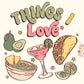 Things I love PNG-Margarita Sublimation Digital Design Download-tequila png, tacos png, chips and salsa png, queso png, mexican food png