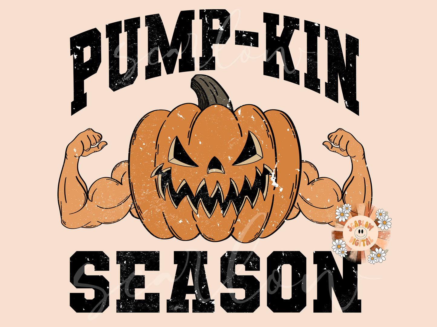 Pump Kin Season PNG-Halloween Sublimation Digital Design Download-gym png, png for men, mens halloween png, funny png, png for the gym