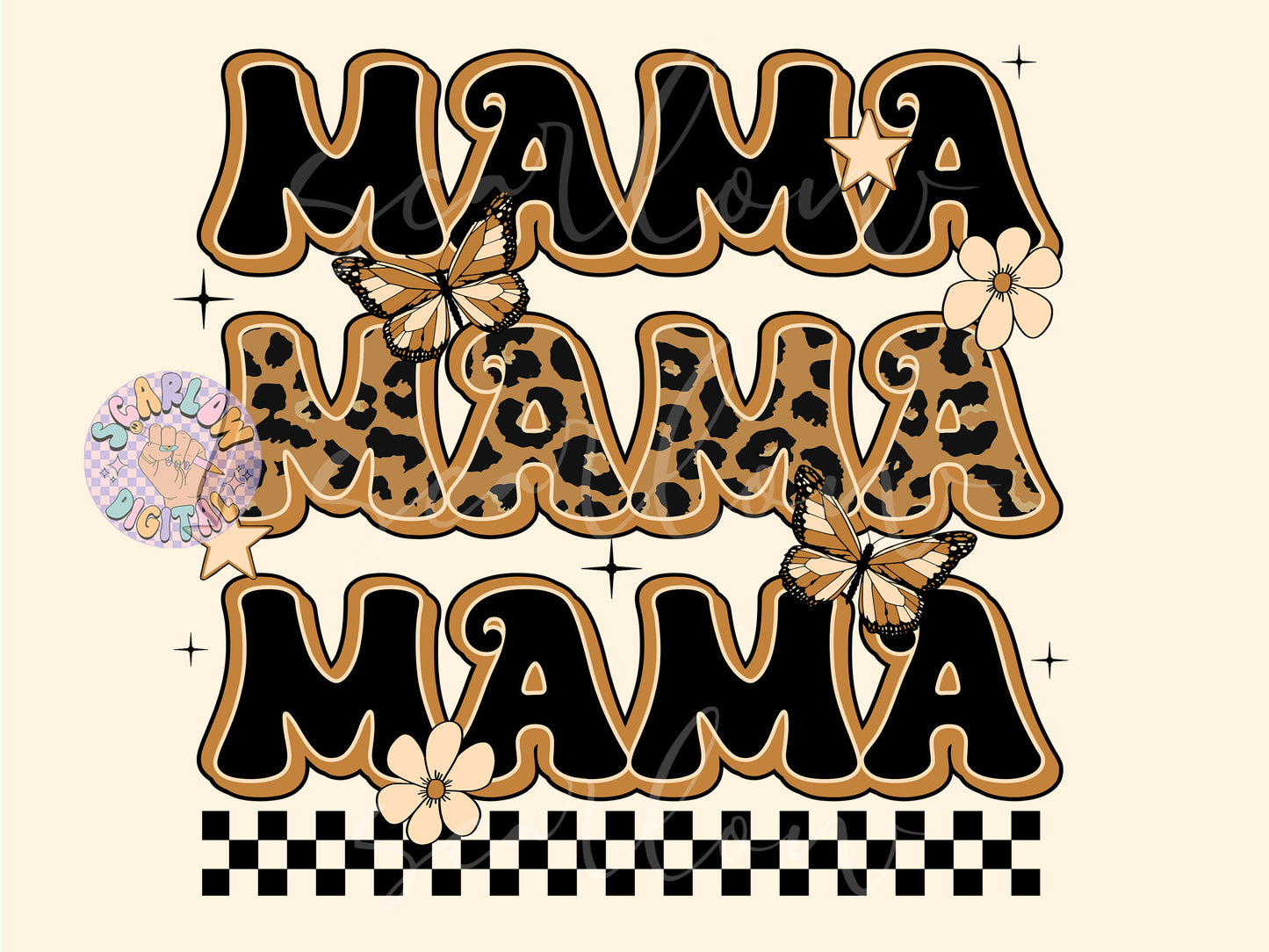 Mama PNG-Butterfly Sublimation Digital Design Download-flowers png, grunge png, mama mini png, mommy & me png, rocker png design, mom png