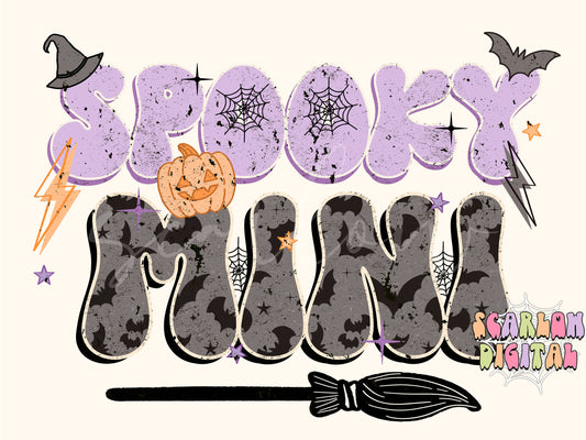 Spooky Mini PNG-Halloween Sublimation Digital Design Download-bats png, spooky season png, mom and me png, png for kids, pumpkins png design