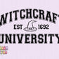 Witchcraft University SVG-Halloween Cricut Cut Files Digital Design Download-witchy svg, witch hat svg, witchcraft svg, spooky season svg