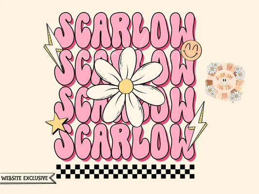 Preppy Flower Scarlow PNG-Scarlow Branded Digital Design Download