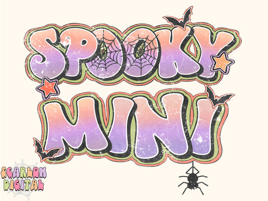 Spooky Mini PNG-Halloween Sublimation Digital Design Download-spooky season png, png for kids, mini png, fall png, trendy png, spider png