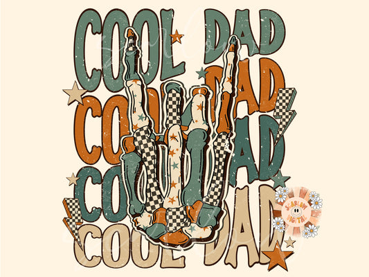 Cool Dad PNG-Rocker Sublimation Digital Design Download-dad png, png for dads, edgy png, grunge png, skeleton png, vintage png, retro png