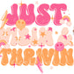 Just Vibin and Thrivin PNG-Retro Sublimation Digital Design Download-girly png, motivational png, positive png, happy png, summer vibes png