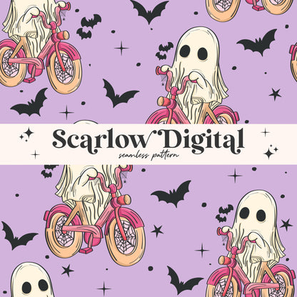 Cycopath Seamless Pattern-Halloween Sublimation Digital Design Download-spooky seamless file, ghost seamless file, fall seamless patterns