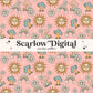 Sunshine Seamless Pattern-Hippie Sublimation Digital Design Download-groovy seamless file, flower surface pattern, trippy seamless pattern