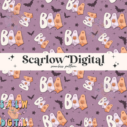 Boo Seamless Pattern Digital Design Download, spooky seamless pattern, halloween seamless pattern, ghost digital pattern, halloween designs