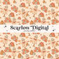 Fall Vibes Seamless Pattern-Autumn Sublimation Digital Design Download-fall surface pattern, pumpkins seamless file, scarecrow seamless file