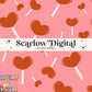 Heart Sucker Seamless Pattern-Valentine's Day Sublimation Digital Design Download-hearts seamless pattern, retro valentine's day designs