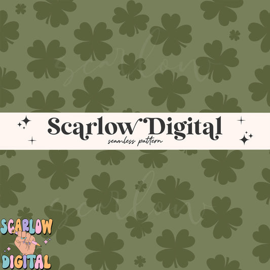 Shamrocks Seamless Pattern Digital Design Download, St. Patrick's Day seamless pattern, lucky seamless, st patrick's day digital paper