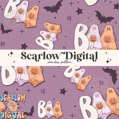 Boo Seamless Pattern Digital Design Download, spooky seamless pattern, halloween seamless pattern, ghost digital pattern, halloween designs