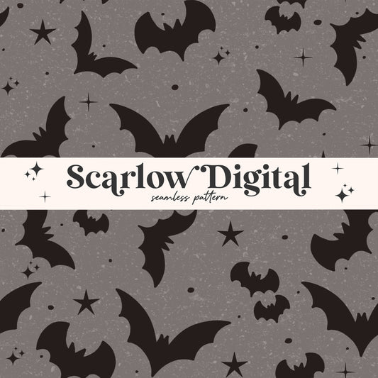 Bats Seamless Pattern-Halloween Sublimation Digital Design Download-spooky seamless pattern, halloween surface patterns, gothic seamless