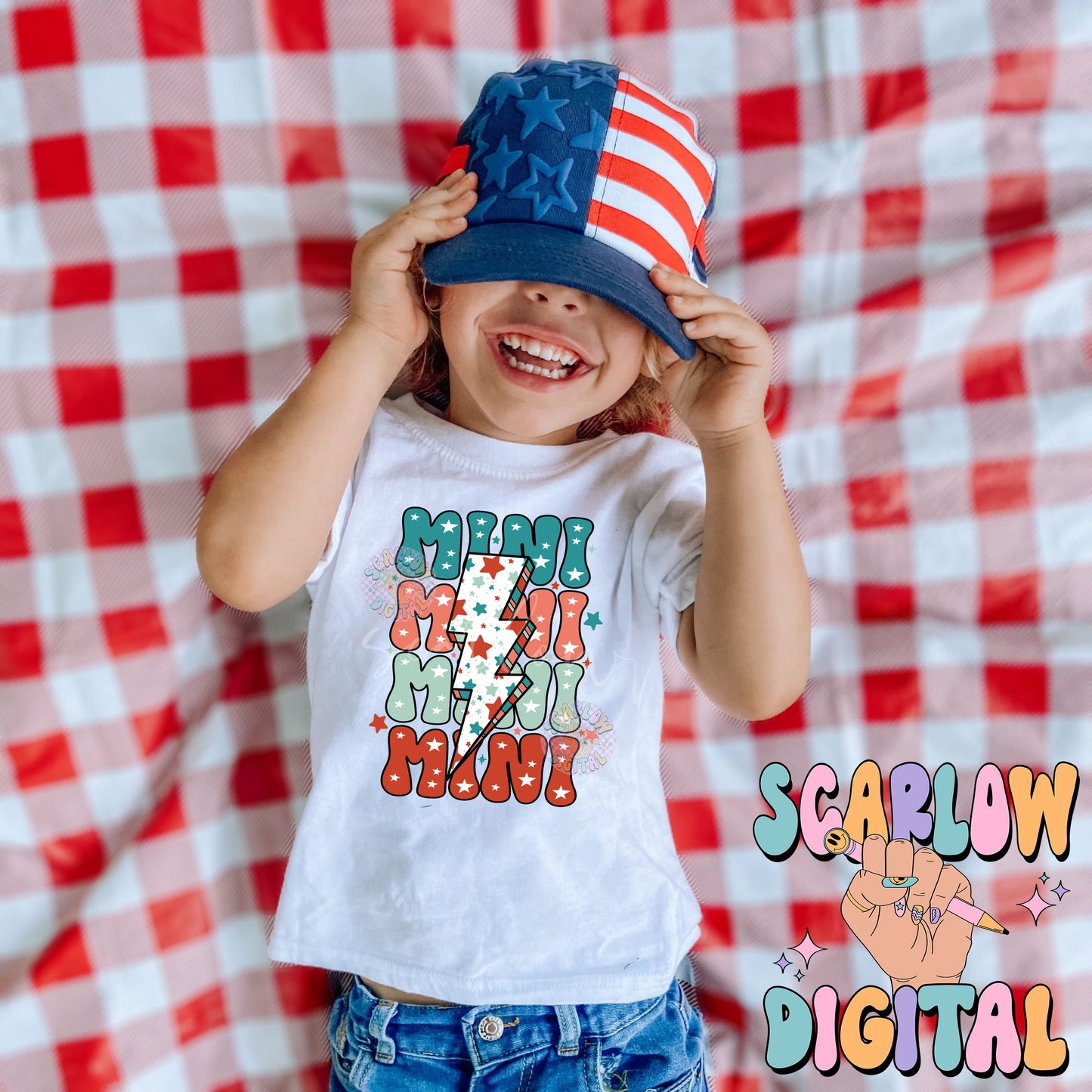 Patriotic Mini PNG-July 4th Sublimation Digital Design Download-red white and blue png, mama mini july 4th png, kids july 4th png designs