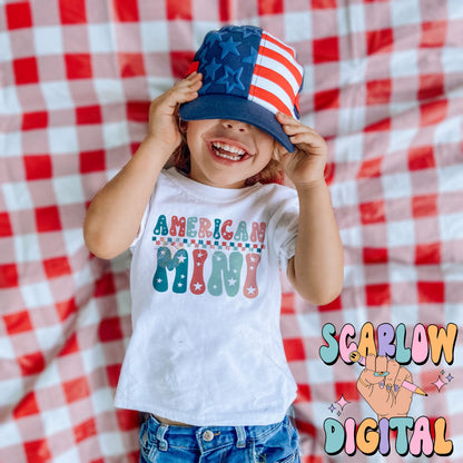 American Mini PNG-Fourth of July Sublimation Digital Design Download-kids fourth png, freedom png, patriotic png, july 4th mama mini png