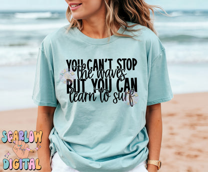 You Can't Stop The Waves SVG Cricut Cut File Digital Design Download-beach svg, self love svg, self care svg, inspirational svg designs