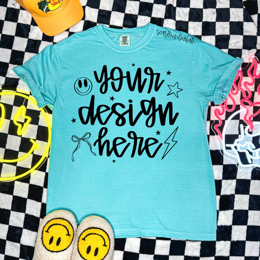 Comfort Colors Chalky Mint Tshirt Mockup