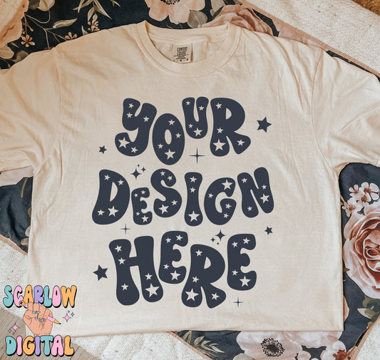 Comfort Colors 1717 Off White Tshirt Mockup, cc mockup, model mockups, studio mockup, trendy mockup, boho tshirt mockup, fun tshirt mockups