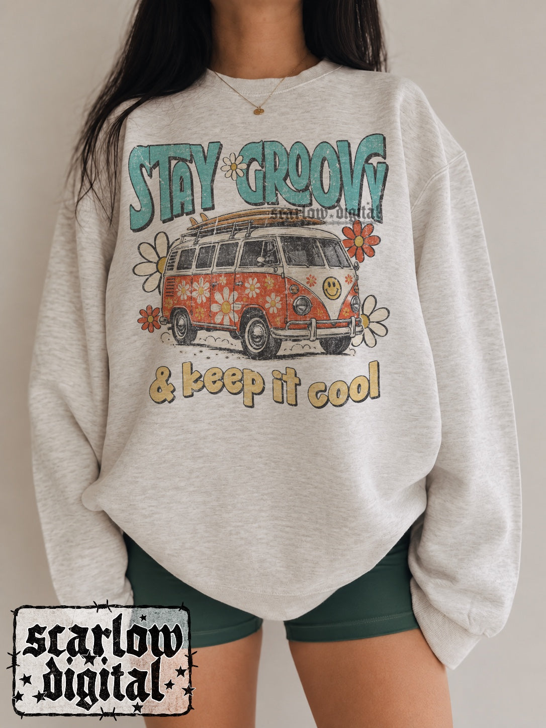 Stay Groovy & Keep It Cool PNG Digital Design