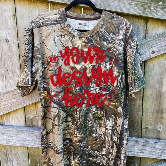 Russell Outdoors Camo Tshirt Mockup